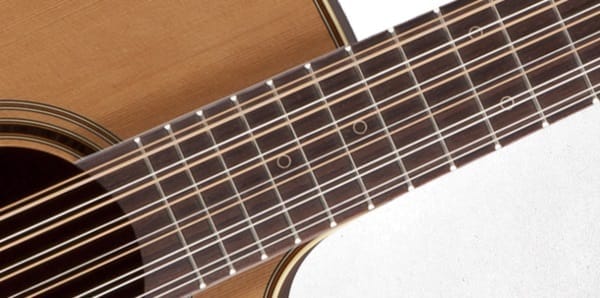 Takamine P3DC 12-String fingerboard